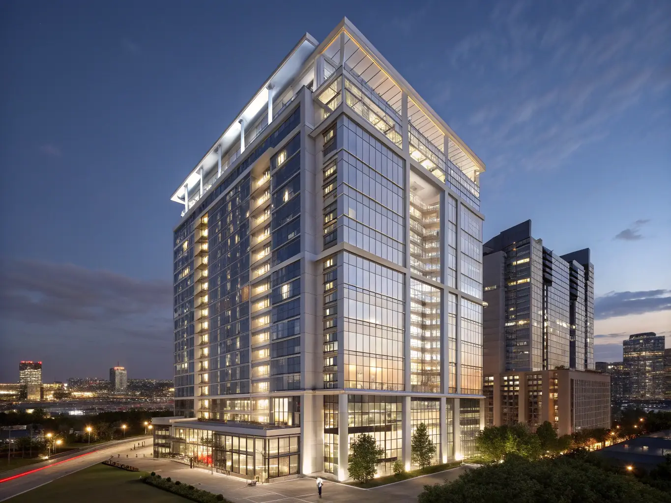 A stylish apartment complex in Downtown Dubai, featuring modern design and close proximity to key attractions, emphasizing the convenience and investment appeal of off-plan properties in prime locations.